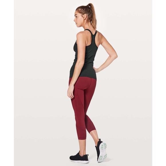 Lululemon Black Ebb to Street Ribbed Tank II Size 8 Workout Exercise Athletic - Picture 5 of 8